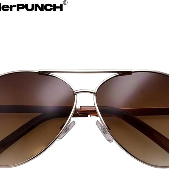 Big XL Wide Frame Extra Large Aviator Sunglasses Oversized 148mm - Picture 3 of 5
